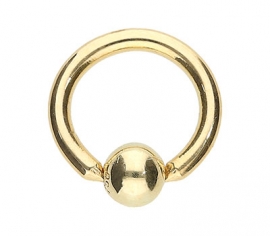Klemmkugelring Gold 1,2 mm