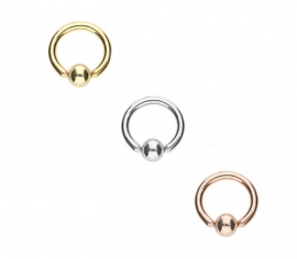 Klemmkugelring Gold 1,2 mm