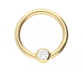 Ball Closure Ring Gold 1,6 mm