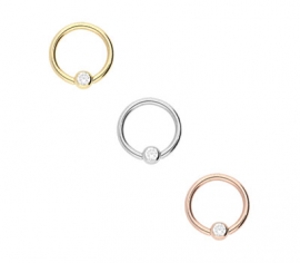 Ball Closure Ring Gold 1,6 mm