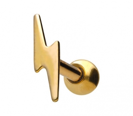 Gold Ohrpiercing Blitz