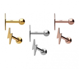 Gold Ohrpiercing Blitz