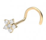 Nasenstecker Kristallblume klein