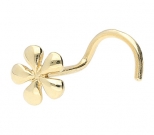 Nasenstecker Gold Blume