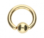 Klemmkugelring Gold 1,6 mm