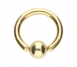 Klemmkugelring Gold 1,2 mm