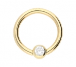 Ball Closure Ring Gold 1,2 mm